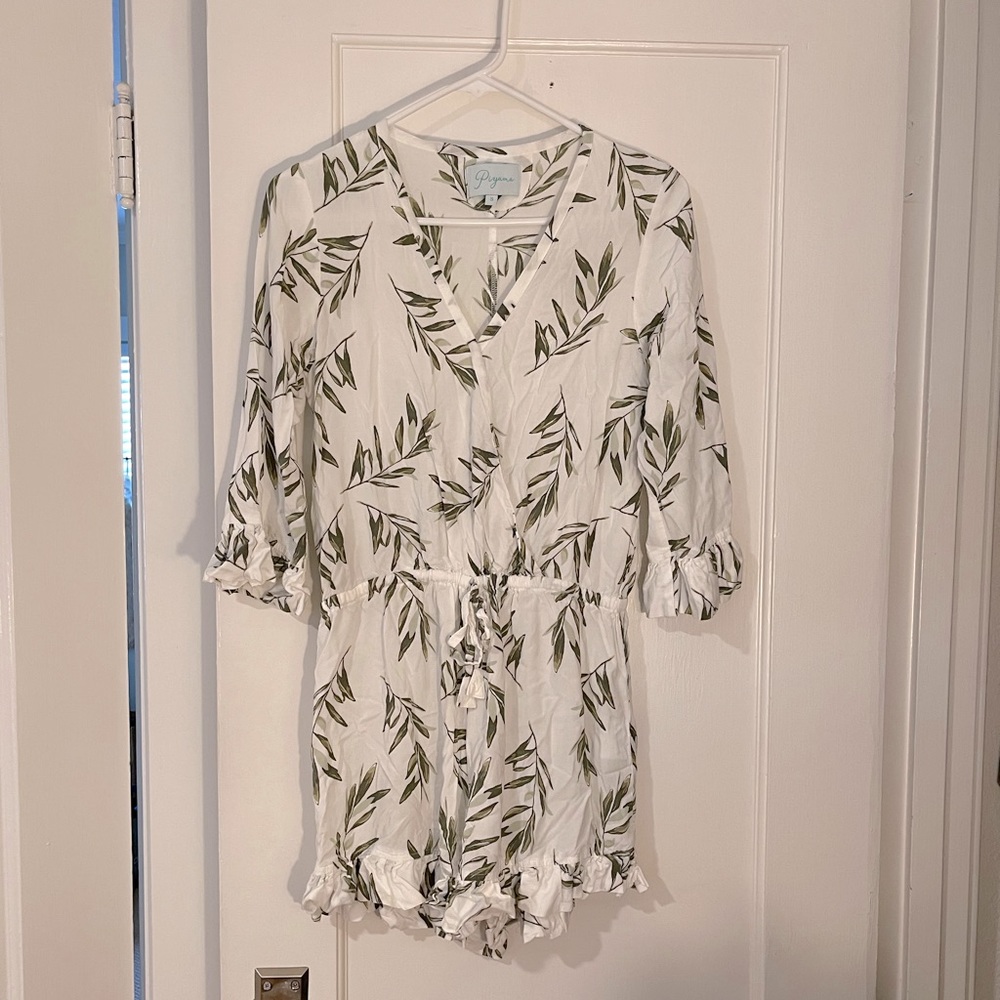 PIYAMA SWIMSUIT COVER UP ROMPER SIZE SMALL